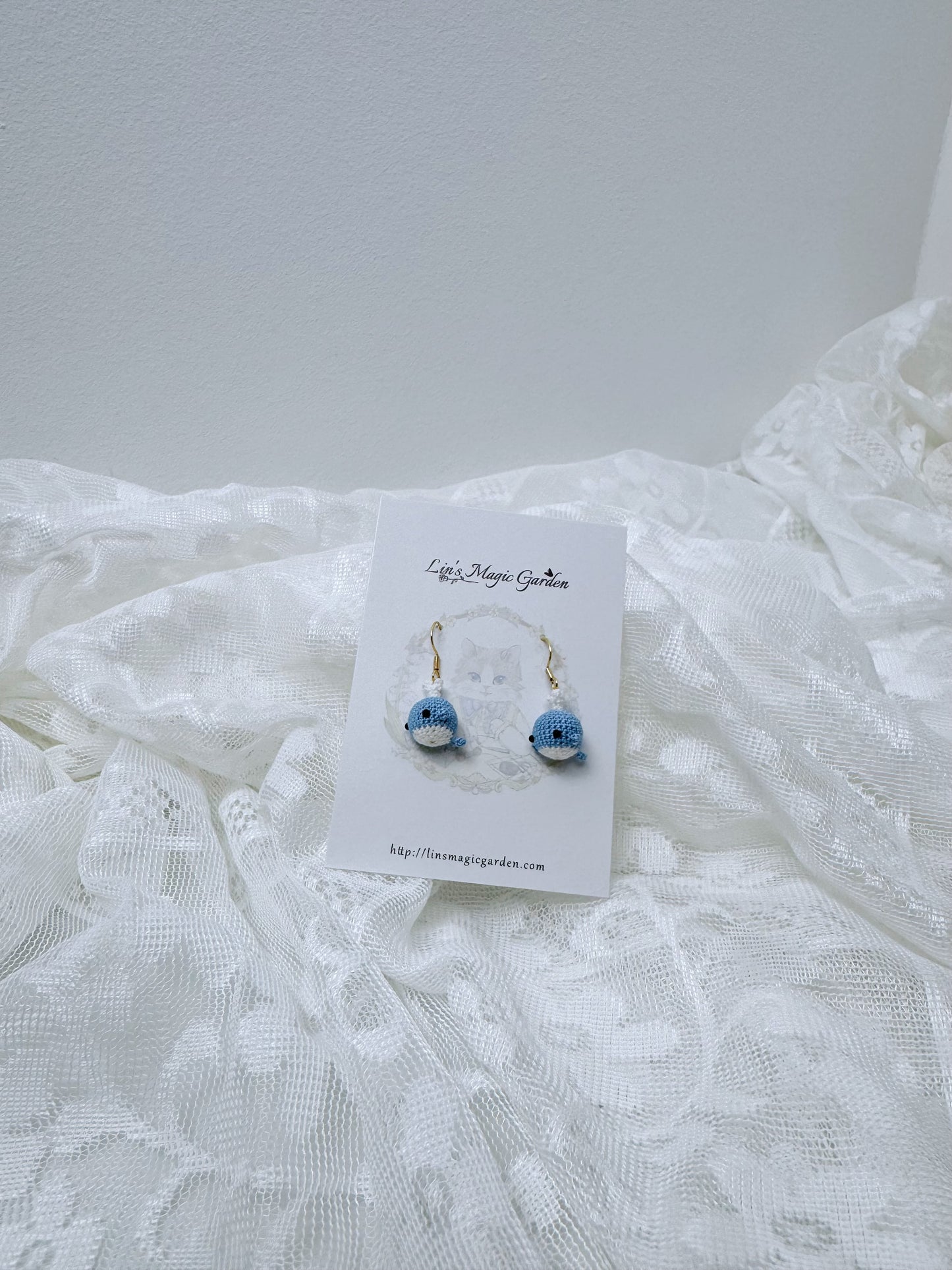 Blue Whale Earrings