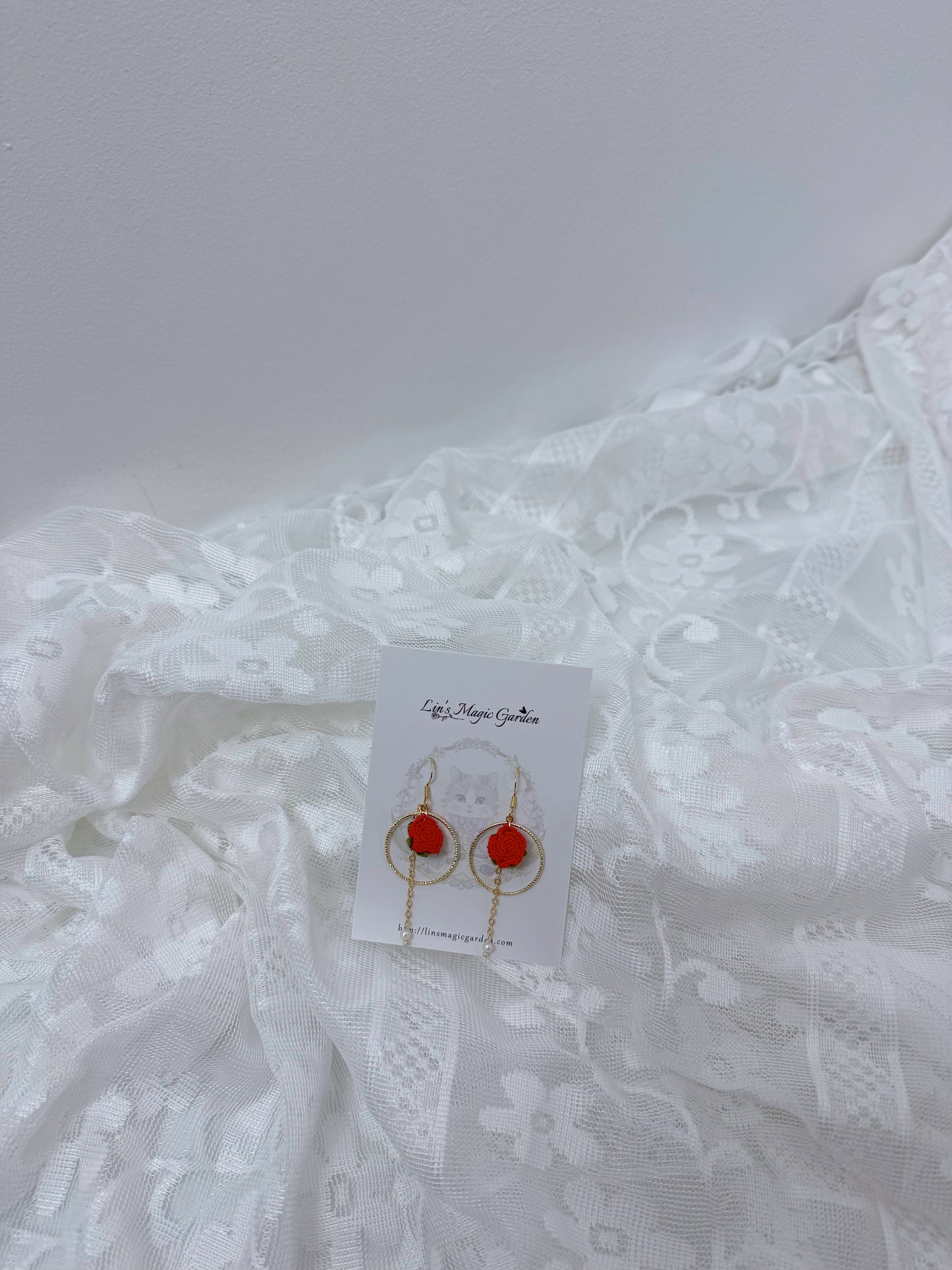 Rose Earrings (Ring)