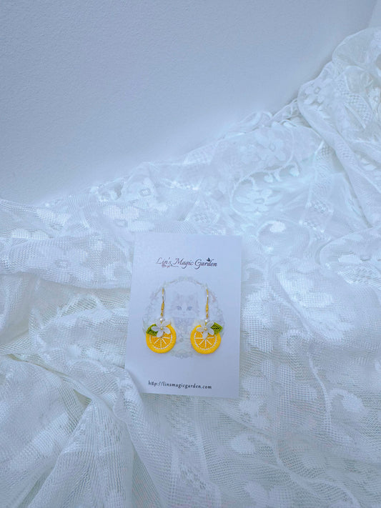 Lemon Earrings (Slice)