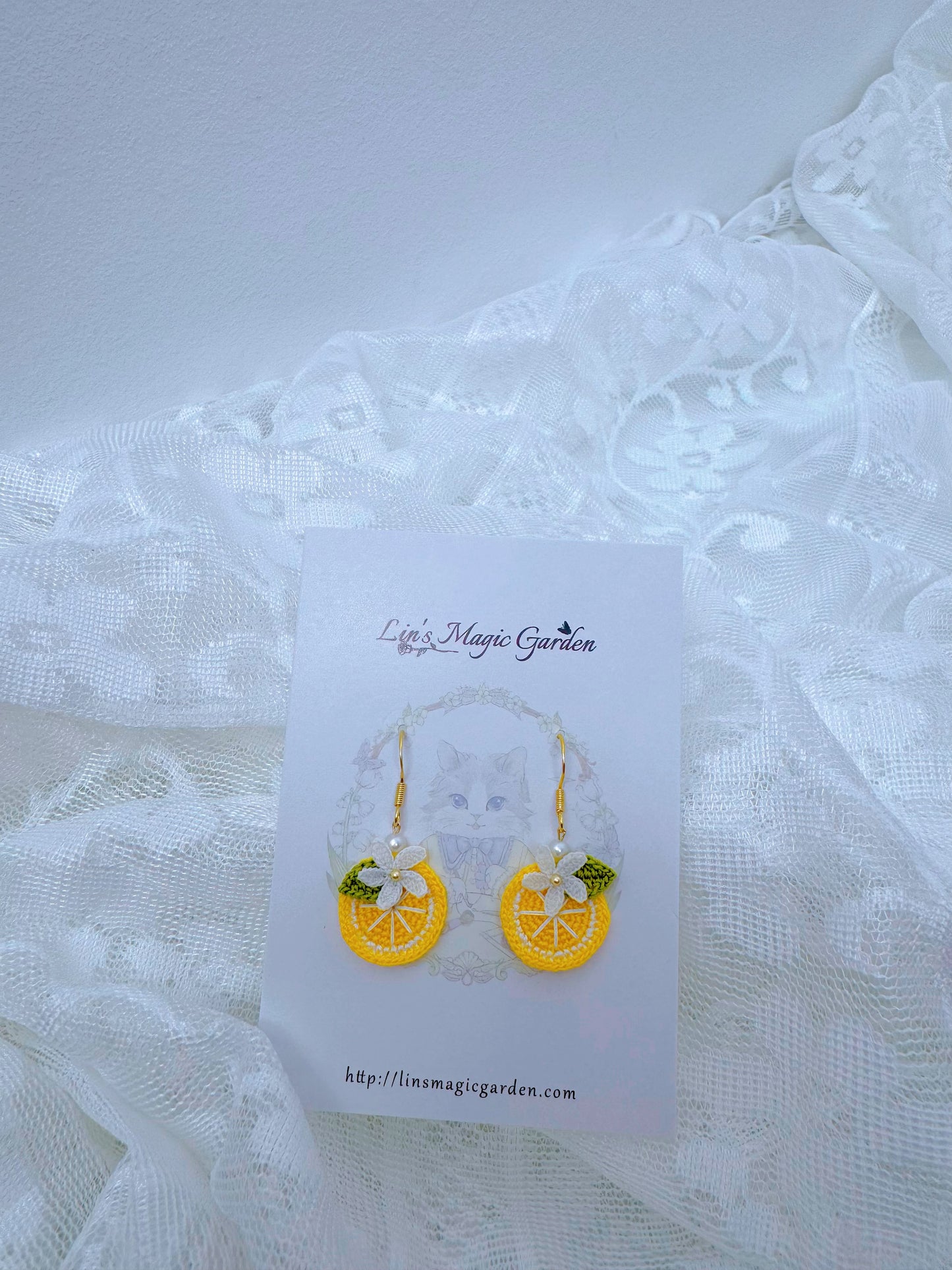Lemon Earrings (Slice)