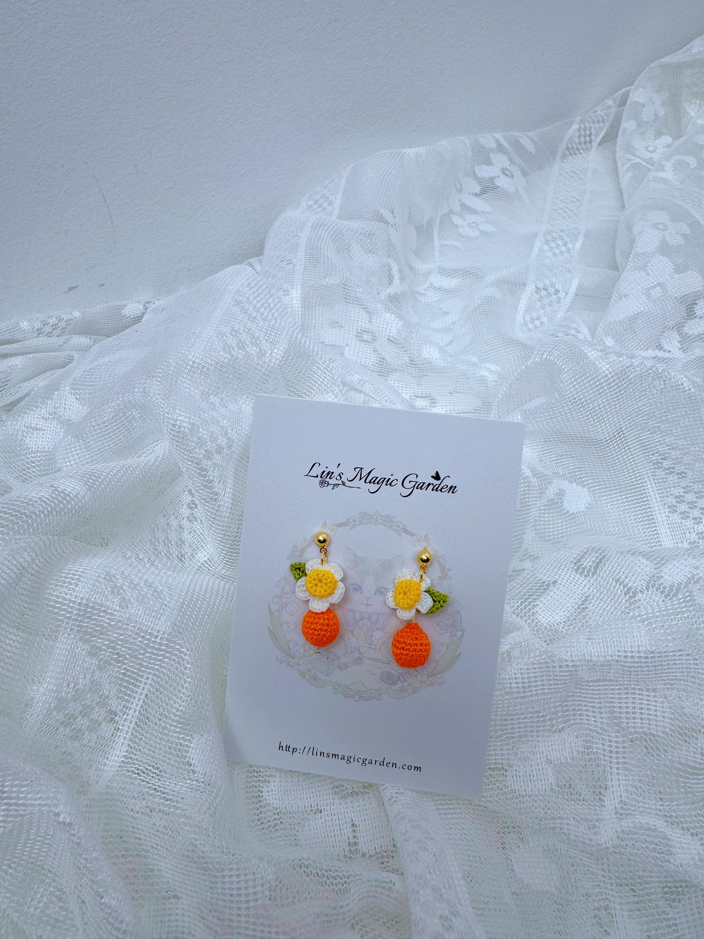 Orange Earrings
