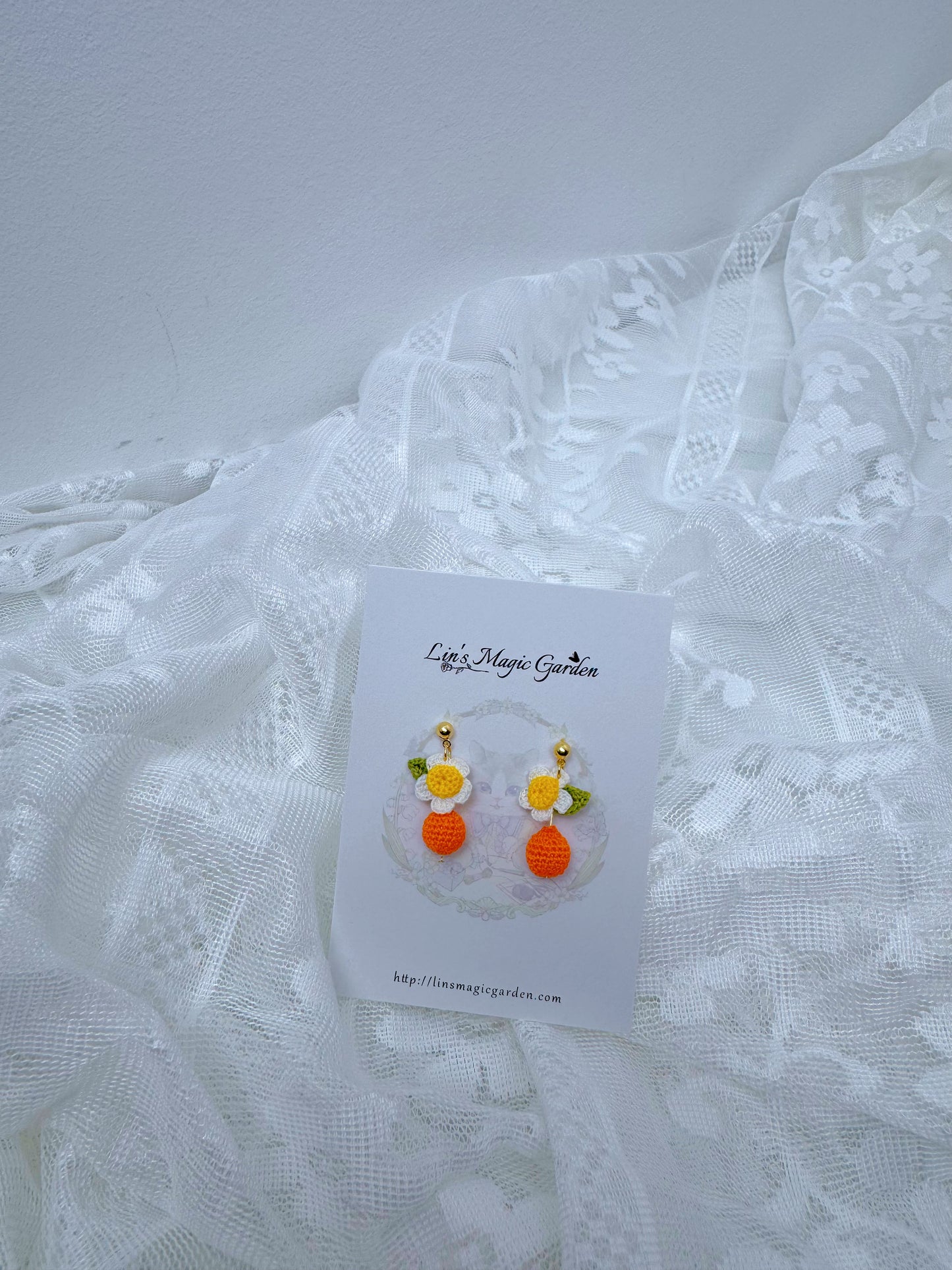 Orange Earrings