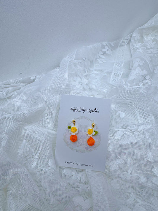 Orange Earrings
