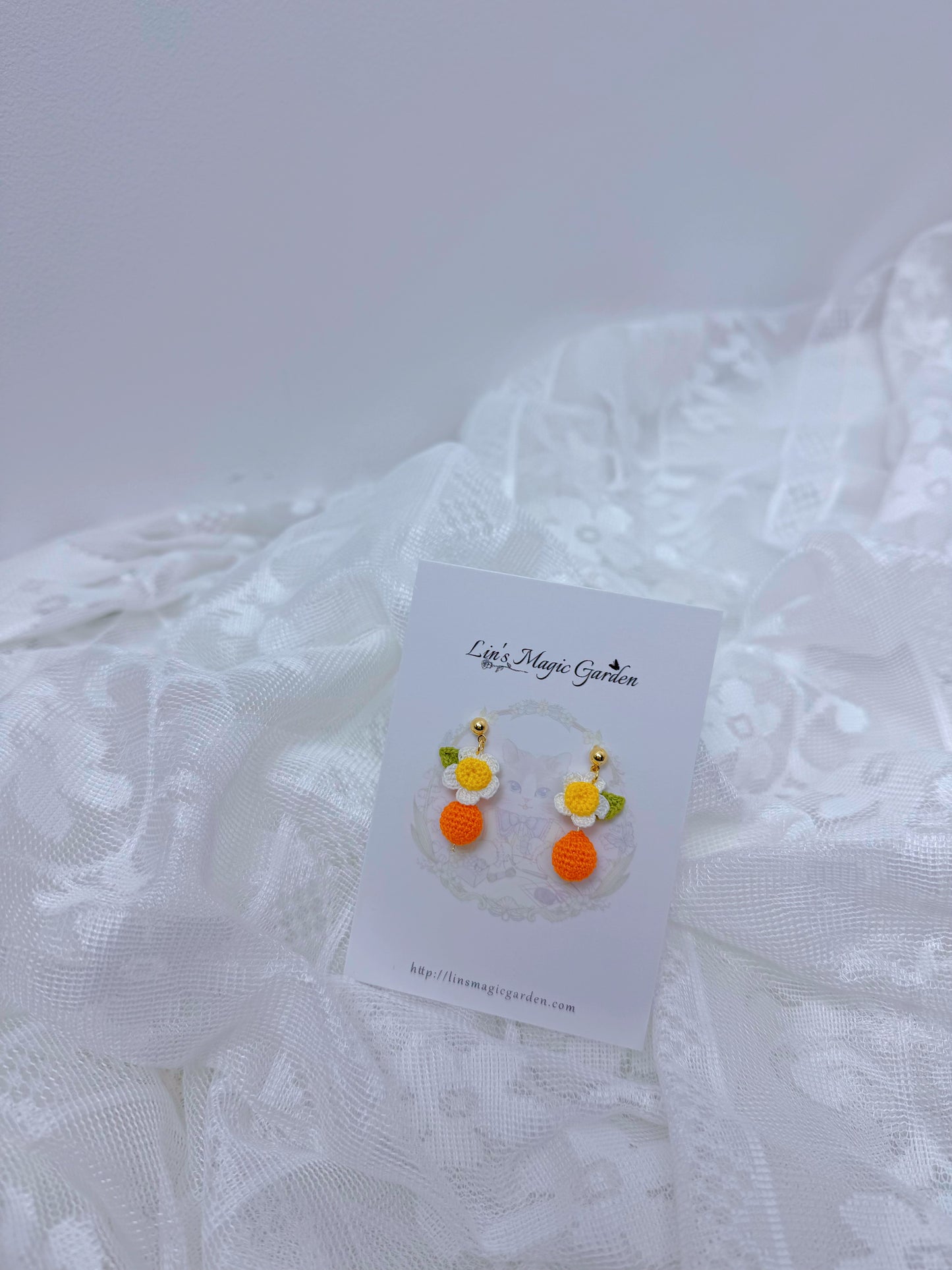 Orange Earrings