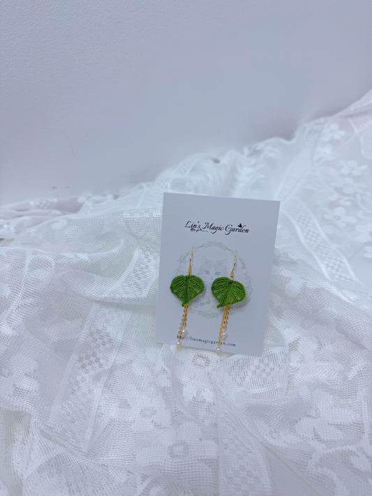 Monstera Earrings