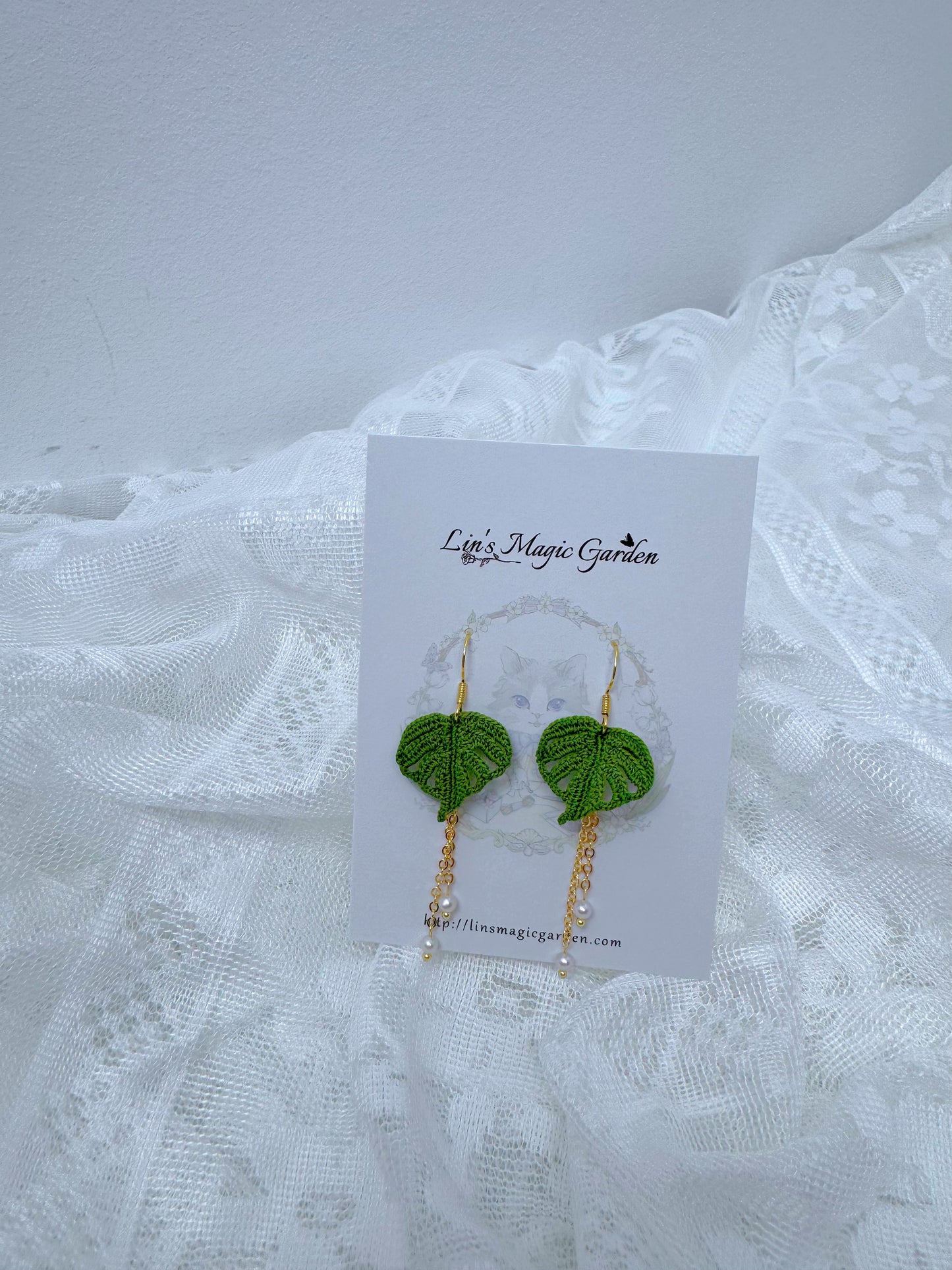 Monstera Earrings