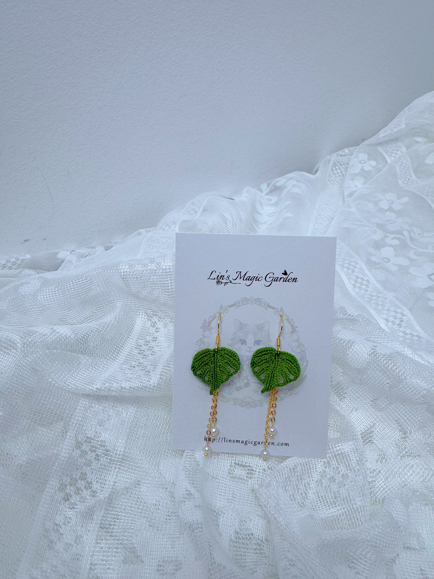 Monstera Earrings