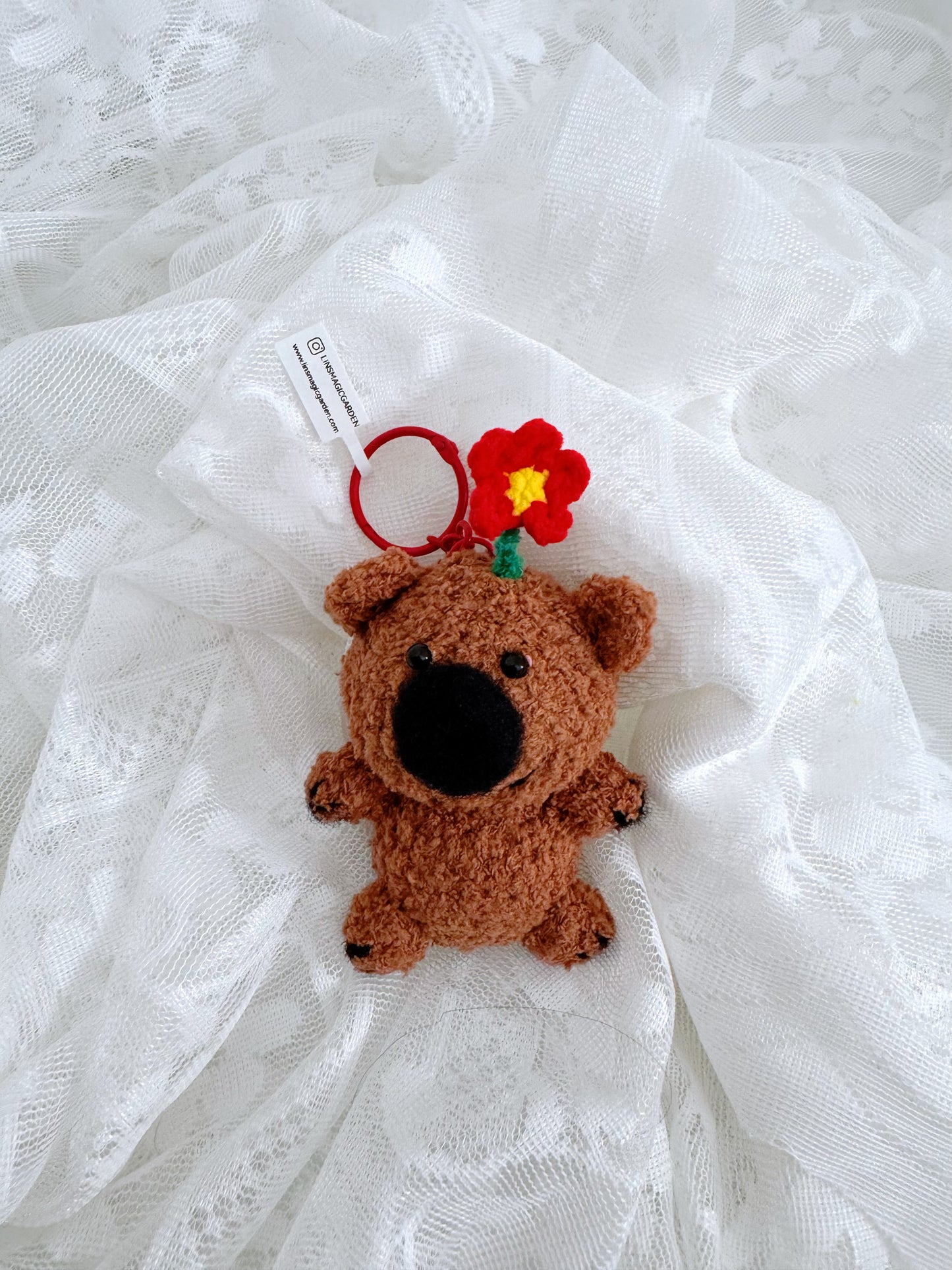 Capybara (With a Red Flower)