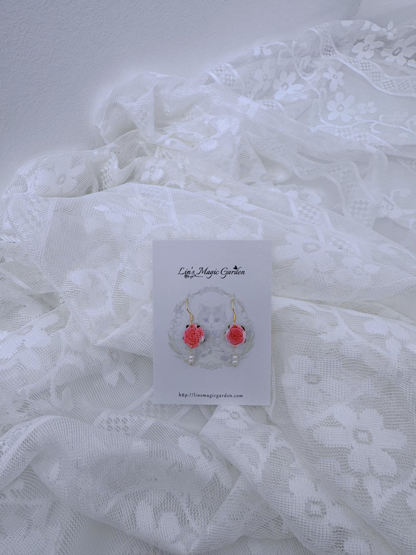 Rose Earrings (Short)