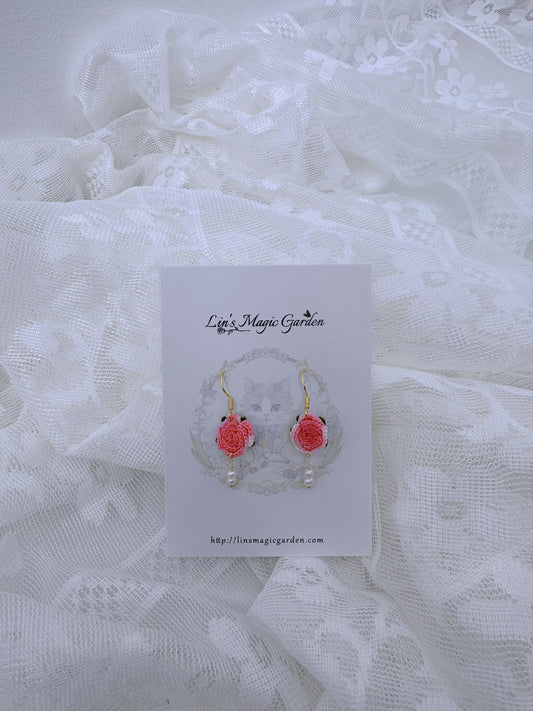 Rose Earrings (Short)